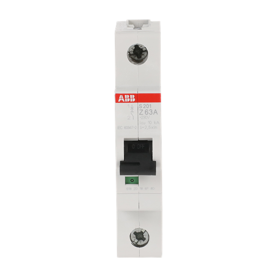 Disjoncteur Z-Char., 6 kA, 63 A, 1P
