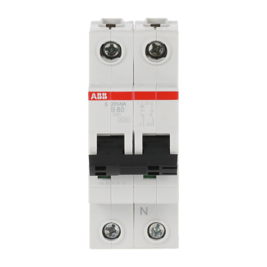 Disjoncteur B-Char., 6kA, 80A, 1P,+NA