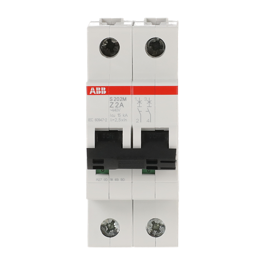 Disjoncteur Z-Char., 10 kA, 2 A, 2P