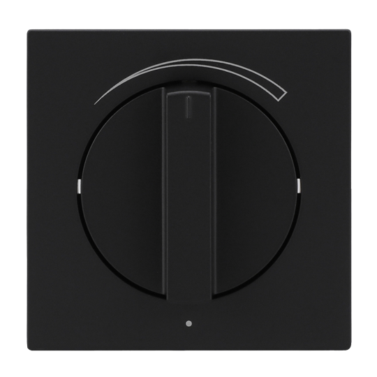 Zentralscheibe mit Drehgriff mit Aufdruck LautstärkepegelBusch-art linear®