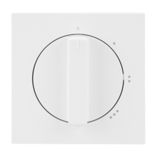 Zentralscheibe mit Drehgriff mit Aufdruck Symbol "0-1-2-3" für Stufenschalter,