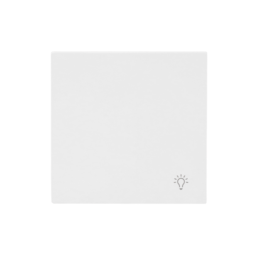 Wippe mit Aufdruck Symbol "Licht" für Schalter/Taster, 1-fach studioweiß -