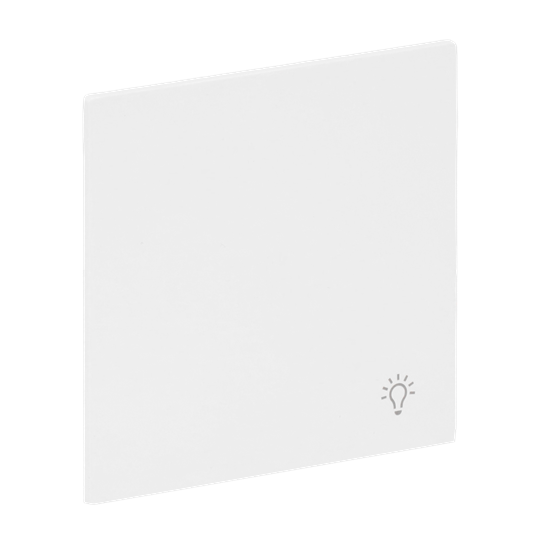 Wippe mit Aufdruck Symbol "Licht" für Schalter/Taster, 1-fach studioweiß -