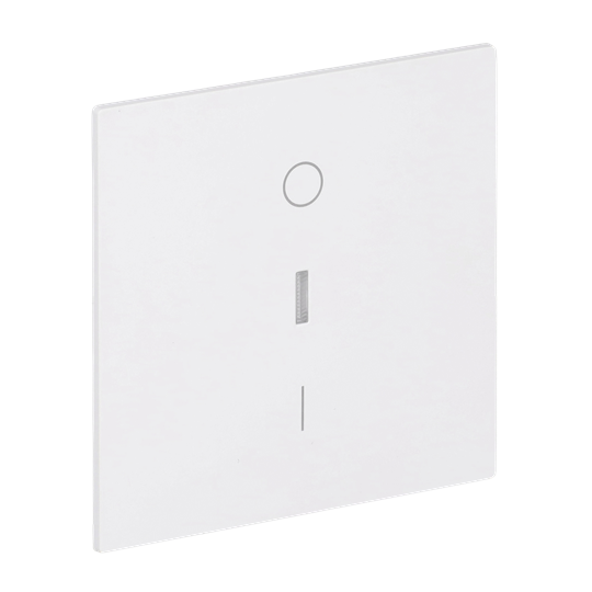 Wippe mit Aufdruck Symbol "0 und 1" mit kleiner transparenter Kalotte für