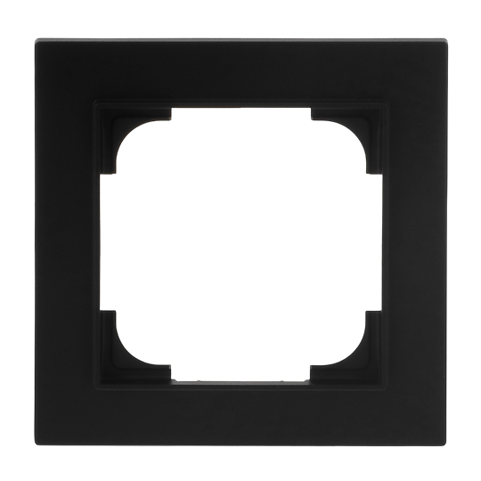 Abdeckrahmen 1-fach schwarz matt - Busch-art linear®