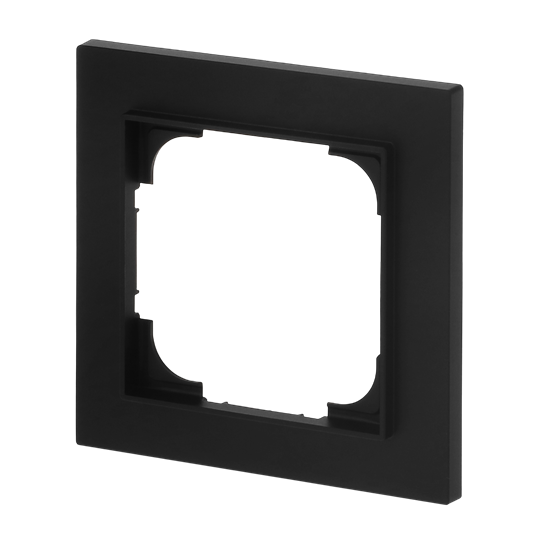 Abdeckrahmen 1-fach schwarz matt - Busch-art linear®