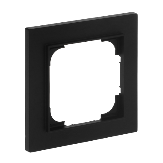 Abdeckrahmen 1-fach schwarz matt - Busch-art linear®