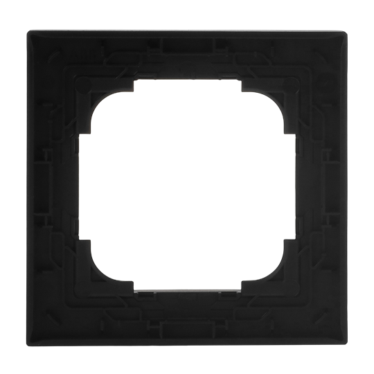 Abdeckrahmen 1-fach schwarz matt - Busch-art linear®