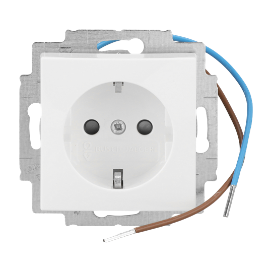 Busch-steplight® SCHUKO® Steckdosen-Einsatz Safety+ mit LED