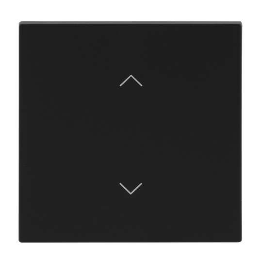 Wippe mit Aufdruck Symbol "Jalousie" für Smart Switch 1-fach schwarz matt -