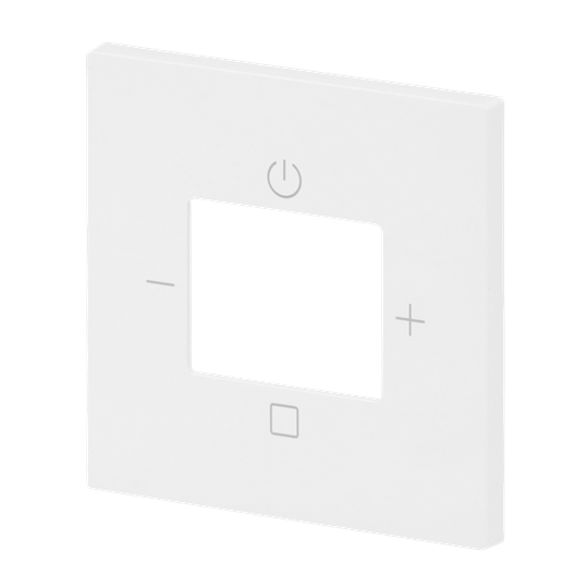 Zentralscheibe mit Aufdruck Busch-Radio Radio weiß - Busch-art linear®