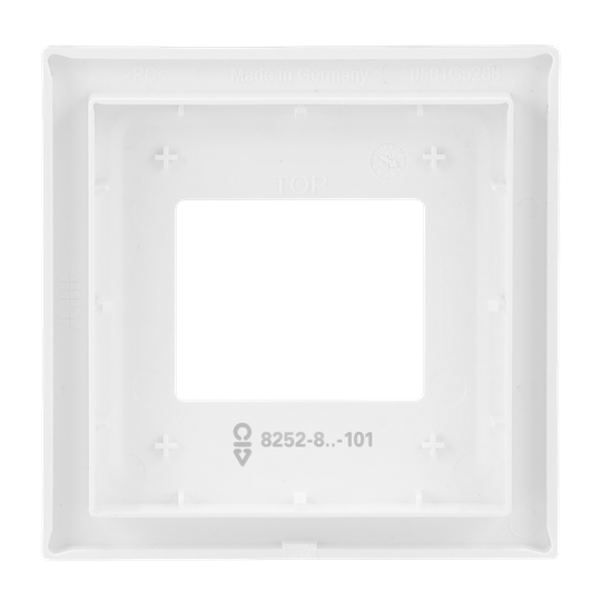 Zentralscheibe mit Aufdruck Busch-Radio Radio weiß - Busch-art linear®