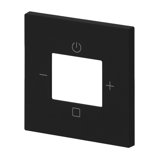 Zentralscheibe mit Aufdruck Busch-Radio Radio schwarz - Busch-art linear®