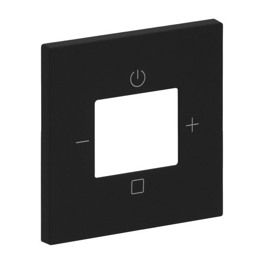 Zentralscheibe mit Aufdruck Busch-Radio Radio schwarz - Busch-art linear®