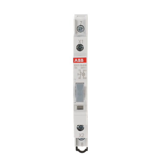 Bouton lumineux blanc 16 A, 1 contact normalement ouvert, 250 V AC avec LED 115-250 V AC