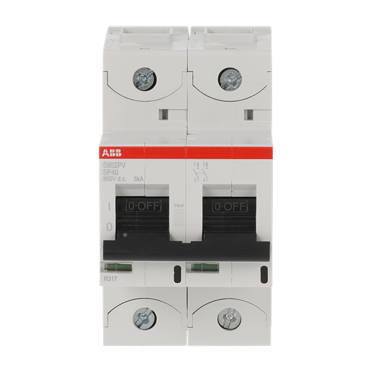Fusible de chaîne pour installations photovoltaïques 800 V CC, 40A, 2-pôles