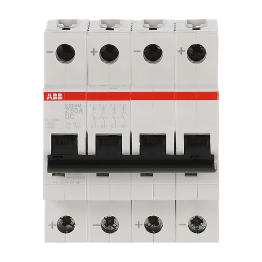 Disjoncteur Z-Char., 10 kA, 50 A, 4P
