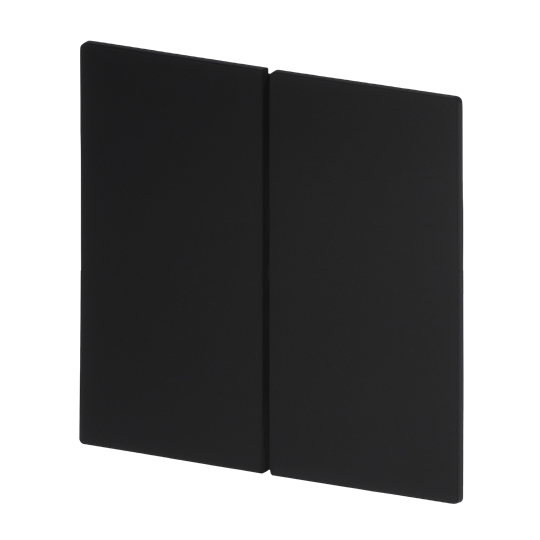 Wippe für Schalter/Taster, 2-fach schwarz matt - Busch-art linear®