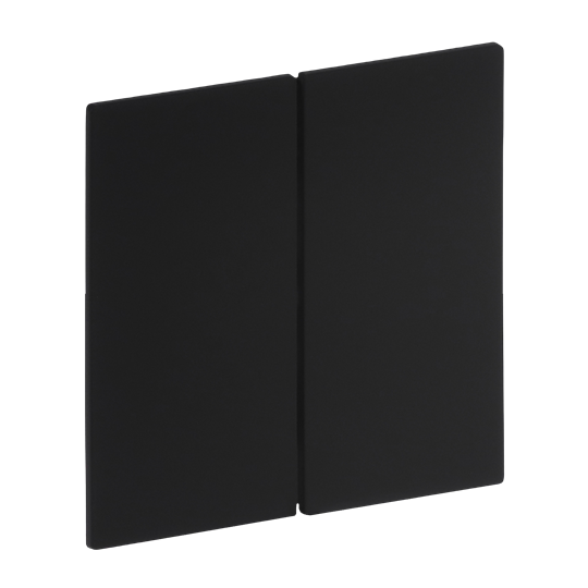Wippe für Schalter/Taster, 2-fach schwarz matt - Busch-art linear®