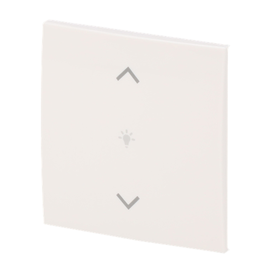 Abdeckung als Wippe 1-fach, mit Symbol "Dimmen", Busch-balance® SI