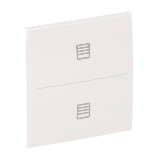Abdeckung als Taster 1-fach, mit Symbol "Jalousie", Busch-balance® SI