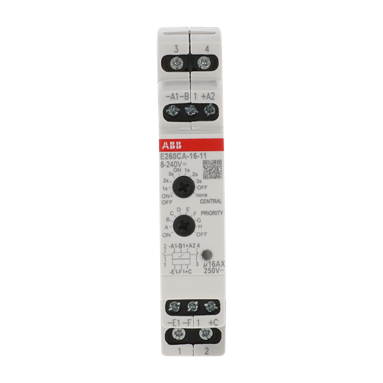 Elektronischer Stromstoßschalter 16 A, 1 Schließer + 1 Öffner, Zentral EIN/AUS