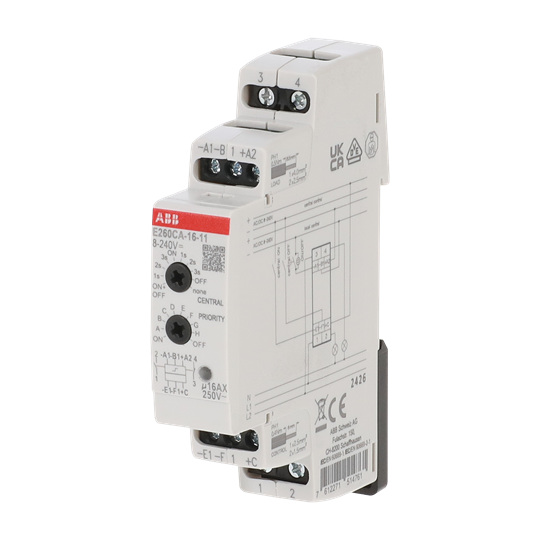 Elektronischer Stromstoßschalter 16 A, 1 Schließer + 1 Öffner, Zentral EIN/AUS
