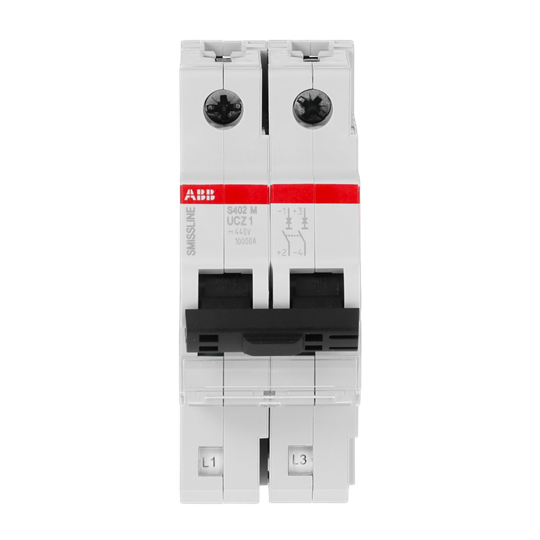 Disjoncteur Z-Char., 1 A, 250 V CC, 2P, 50 kA, enfichable
