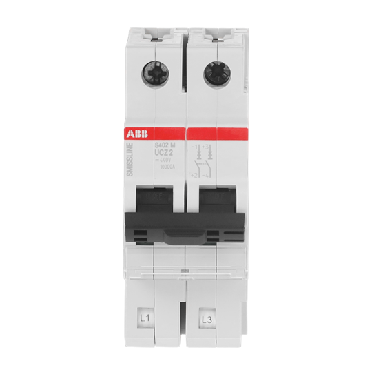 Disjoncteur Z-Char., 2 A, 250 V DC, 2P, 50 kA, enfichable