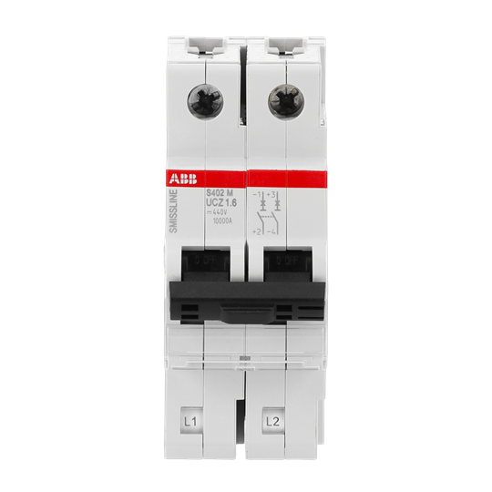 Disjoncteur Z-Char., 1, 6 A, 250 V DC, 2P, 50 kA, enfichable