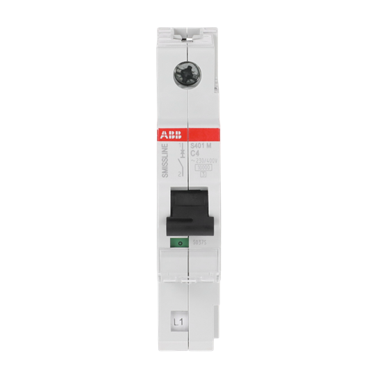 Disjoncteur C-Char., 4 A, 10 kA, 1P, enfichable