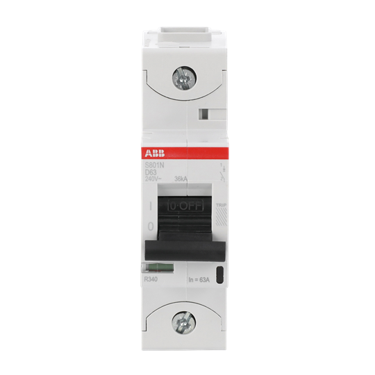 Disjoncteur haute performance, 63A, D, 400 V AC=Icu 36 kA, 690 V AC=Icu 4,5 kA, 1P