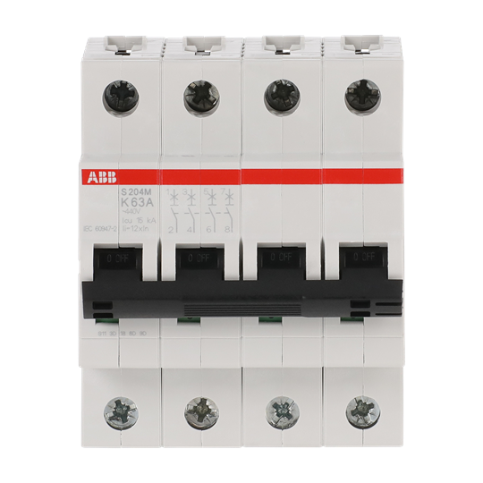 Disjoncteur K-Char., 10 kA, 63 A, 4P