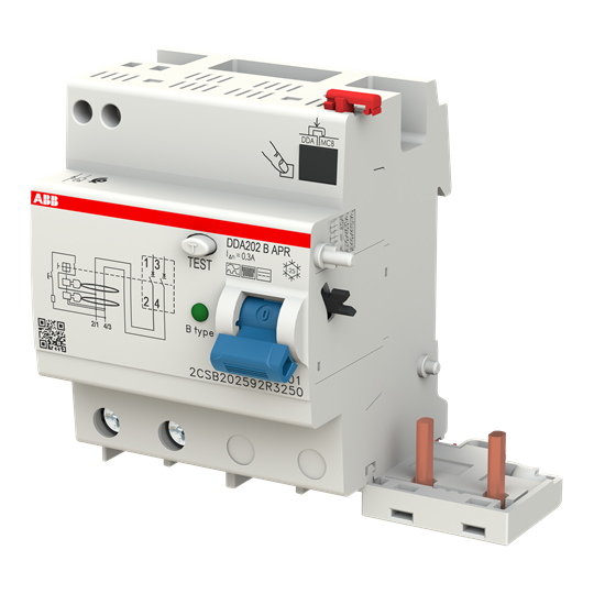 FI-Block für S202/S302 2P, allstromsensitiv, 25A, 300mA
