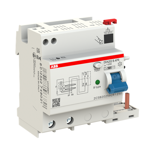 FI-Block für S202/S302 2P, allstromsensitiv, 25A, 30mA