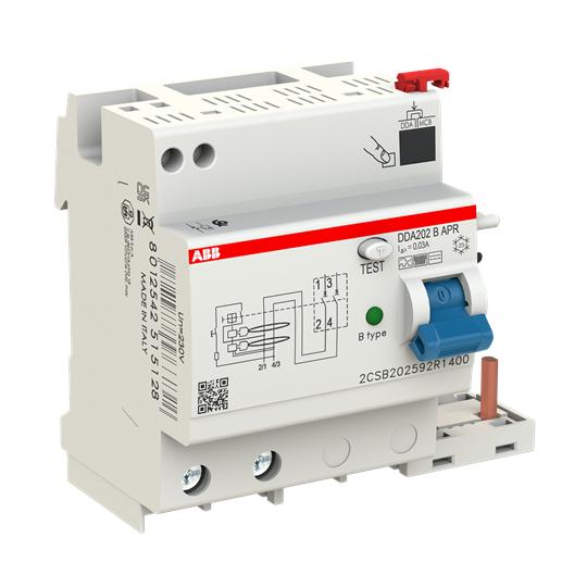 FI-Block für S202/S302 2P, allstromsensitiv, 40A, 30mA