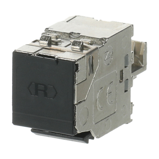 Modular-Jack-Einsatz Modular-Jack-Einsatz, Keystone Cat 6a RJ45 8(8)-Stecker