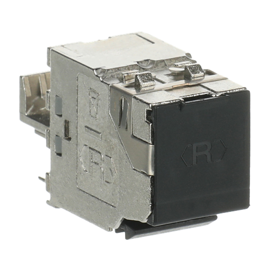Modular-Jack-Einsatz Modular-Jack-Einsatz, Keystone Cat 6a RJ45 8(8)-Stecker