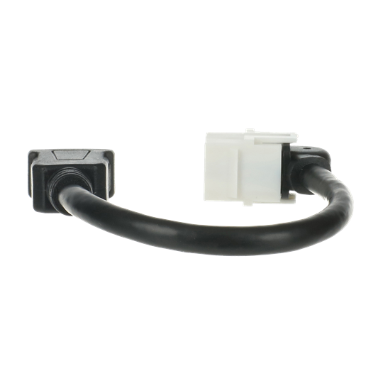 Kabelpeitsche HDMI-Keystone, Ausführung: gerade weiß