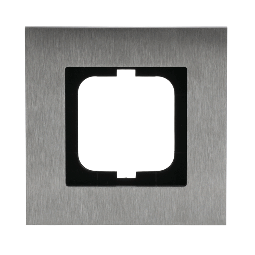 Abdeckrahmen 1-fach edelstahl - carat®