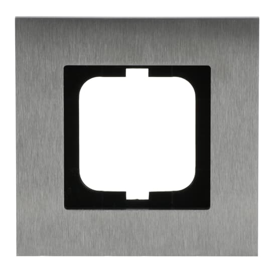Abdeckrahmen 1-fach edelstahl - carat®