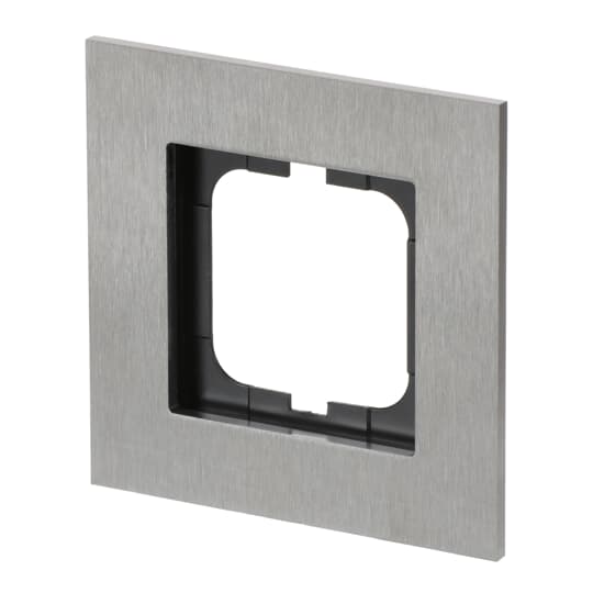 Abdeckrahmen 1-fach edelstahl - carat®