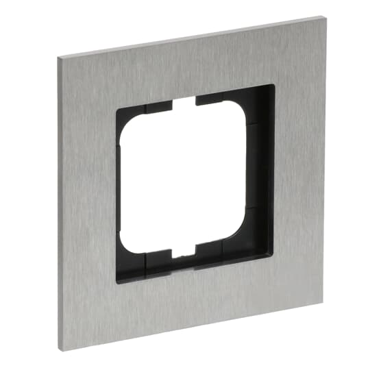 Abdeckrahmen 1-fach edelstahl - carat®