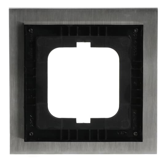 Abdeckrahmen 1-fach edelstahl - carat®