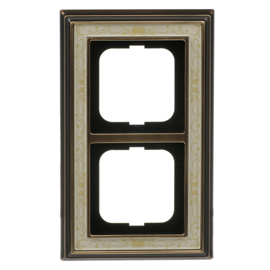 Abdeckrahmen 2-fach edelstahl - carat®
