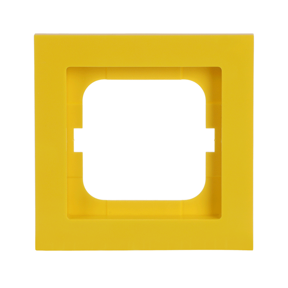 Abdeckrahmen 1-fach gelb - Busch-axcent®