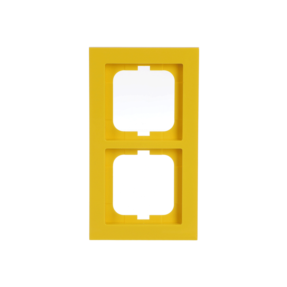 Abdeckrahmen 2-fach gelb - Busch-axcent®