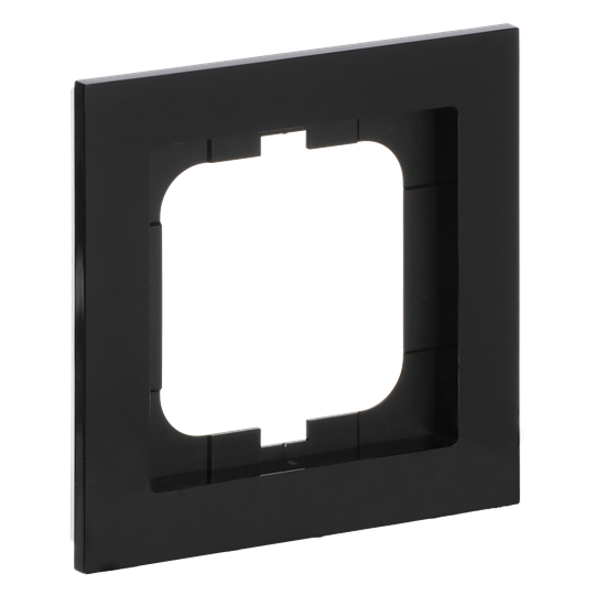 Abdeckrahmen 1-fach schwarz - Busch-axcent®