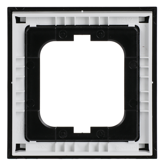 Abdeckrahmen 1-fach schwarz - Busch-axcent®