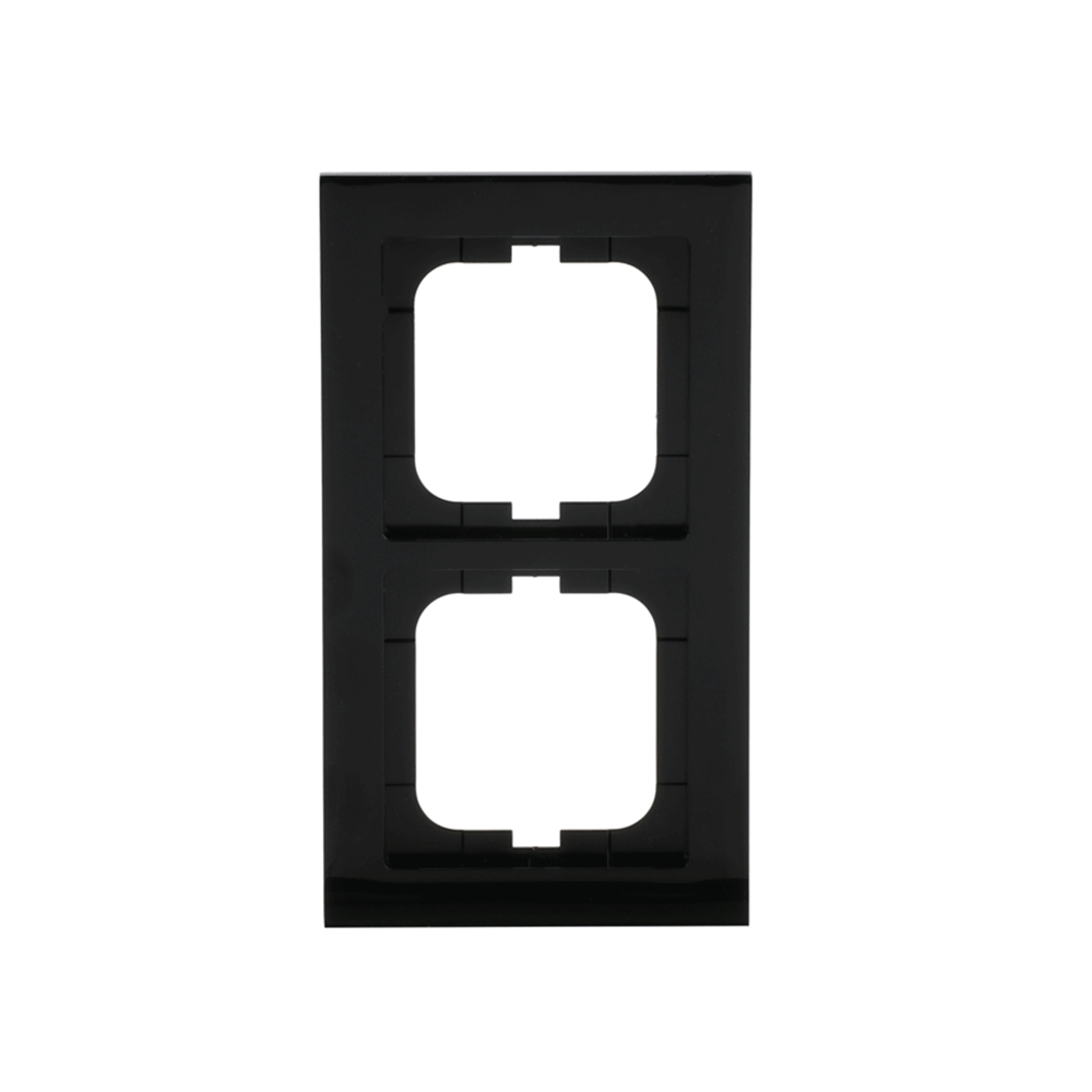 Abdeckrahmen 2-fach schwarz - Busch-axcent®